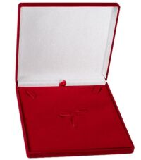 Imagem de Estojo Veludo Conjunto Grande Vermelho F23